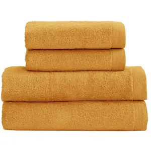 Sensei Maison Ensemble de bain 4 pièces en coton Caramel
