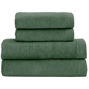 Sensei Maison Ensemble de bain 4 pièces en coton Lichen