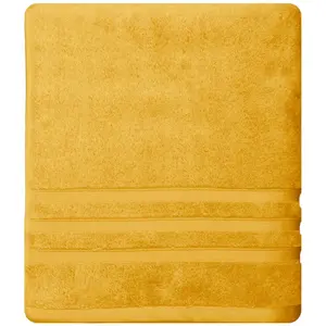 Sensei Maison Drap de bain 600 g/m²  caramel 70x140 cm pas cher
