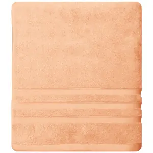 Sensei Maison Drap de bain 600 g/m²  rose thé 70x140 cm pas cher