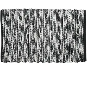 Sensei Maison Tapis de bain et descente de lit gris perle 120x170 cm pas cher