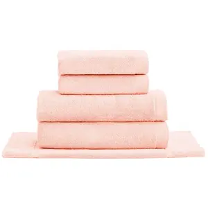 Sensei Maison Ensemble de bain avec tapis 5 pièces poudre pas cher