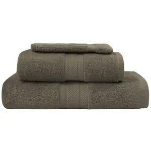 Sensei Maison Ensemble de bain 3 pièces Noisette pas cher