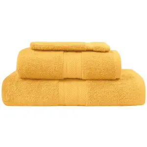 Sensei Maison Ensemble de bain 3 pièces Caramel pas cher