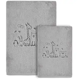Sensei Maison Ensemble de bain enfant 2 pièces Gris Cendré