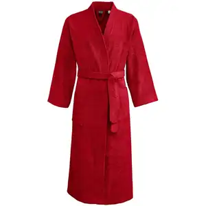 Sensei Maison Peignoir col kimono en coton Rubis L pas cher
