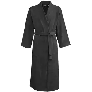 Sensei Maison Peignoir col kimono en coton Anthracite L pas cher