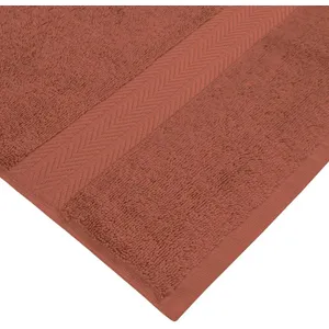Sensei Maison - Serviette de Toilette 550 g/m² Luxury - 50x100 cm - Terracota pas cher