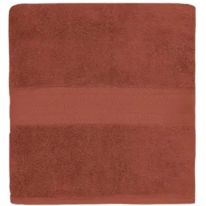 Sensei Maison - Drap de Bain 550 g/m² Luxury - 70x140 cm - Terracota pas cher