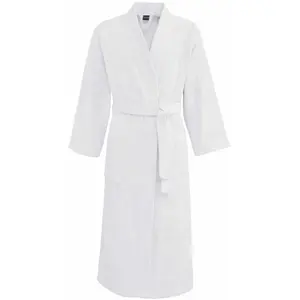 Sensei Maison Peignoir col kimono en coton Blanc S pas cher