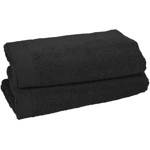 Sensei Maison - Lot de 2 draps de Bain 500 g/m² Studio - 70x130 cm - Carbone pas cher