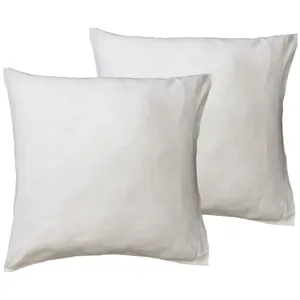 Sensei Maison - 2 protège-oreillers en Coton 200 g/m² Confort - 65x65 cm - Blanc pas cher