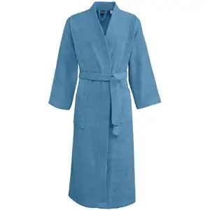 Sensei Maison Peignoir col kimono en coton Cobalt M pas cher
