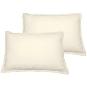 Sensei Maison - Lot de 2 taies d'oreiller en Coton Studio - 50x70 cm - Ecru pas cher