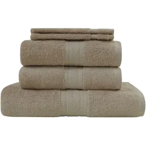 Sensei La Maison du Coton Ensemble de bain 5 pièces Mastic