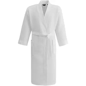 Sensei Maison Peignoir kimono nid d'abeille  blanc S