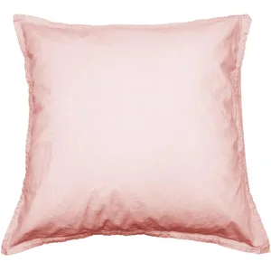 Sensei Maison Lot de 2 taies d'oreiller en percale lavée poudre 65x65 cm pas cher