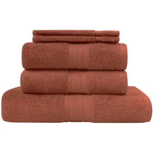 Sensei Maison Ensemble de bain 5 pièces Terracota