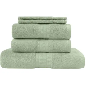 Sensei La Maison du Coton Ensemble de bain 5 pièces Sauge
