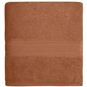 Sensei Maison Maxi drap de bain 550 g/m²  brique 100x150 cm pas cher
