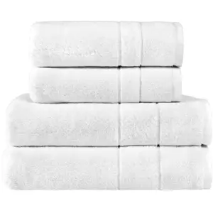 Sensei Maison Ensemble de bain 4 pièces 650 g/m²  blanc