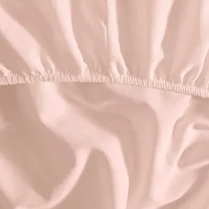 Drap housse en percale de coton Poudre 90x200 cm pas cher