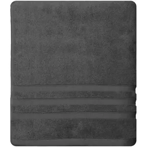 Senseï la Maison du Coton Drap De Douche Sensilk - Couleur - Anthracite, Taille - 70x140 pas cher