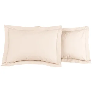 Sensei Maison Lot de 2 taies d'oreiller en percale de coton petale 50x70 cm pas cher