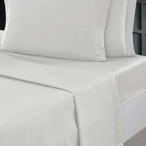 Comparateur de prix : Sensei Maison - Drap Plat en Percale de Coton Soft Percale - 270x300cm - Blanc