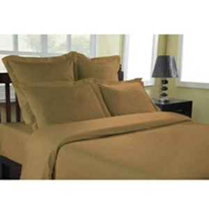 Sensei Maison Drap housse en percale de coton Taupe 160x200 cm pas cher