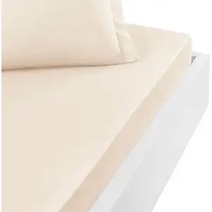Sensei Maison Drap housse en percale de coton Petale 90x190 cm pas cher