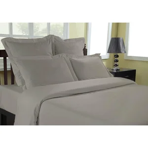 Sensei - Drap Plat Plat Percale UNI - - Gris Perle, Coton, 180x290