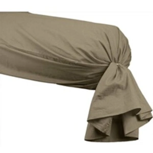 Sensei La Maison du Coton Taie de Traversin Percale Unie EASY CARE 80 fils/cm² SOFT Taupe 45x185