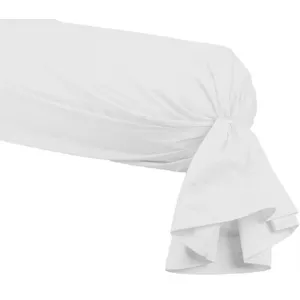 Sensei Maison Taie de traversin en percale Blanc 45x185 cm