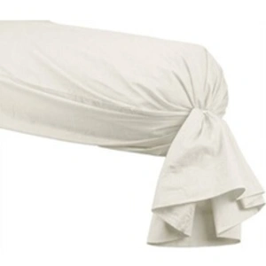 Taie de Traversin Percale Unie EASY CARE 80 fils/cm² SOFT Ecru 45x185 pas cher