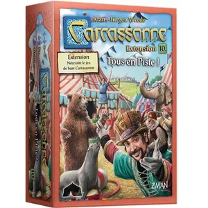 Jeu de stratégie Asmodee Carcassone Extension 10 Tous en Piste! pas cher