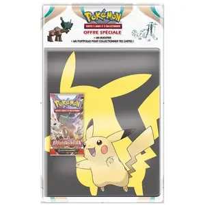 Pokemon Pack cahier range-cartes Pokémon Ecarlate et Violet - Evolution à Paldéa pas cher