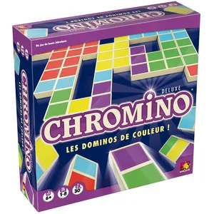 Jeu de société - ASMODEE - Chromino Deluxe - À partir de 6 ans - 1 à 8 joueurs - 30 min pas cher