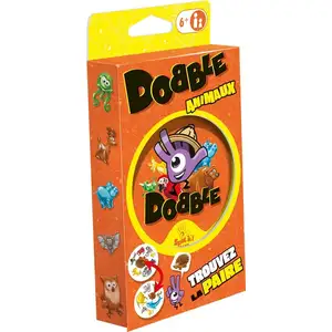 Comparateur de prix : Asmodee Jeu de Société Dobble Animaux - Blister Écologique pour Famille - Neuf