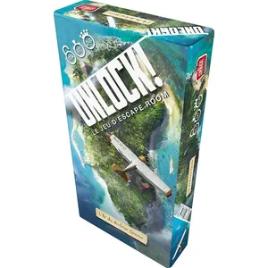 Jeu d'escape game Asmodee Unlock L'île du docteur Goor pas cher