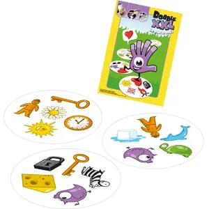 Asmodee Dobble XXL - Le jeu de cartes géant pour des moments de fun en extérieur - Neuf