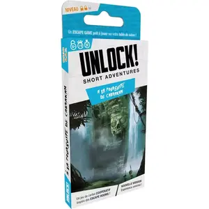 Comparateur de prix : Asmodee Jeu d'escape game Unlock Short Adventures A la poursuite de Cabrakan