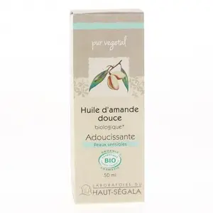 Haut-Ségala Les Huiles Végétales d'Amande Douce Vierge Biologique 50ml pas cher