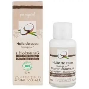 Haut-Ségala Les Huiles Végétales de Coco Biologique 50ml pas cher