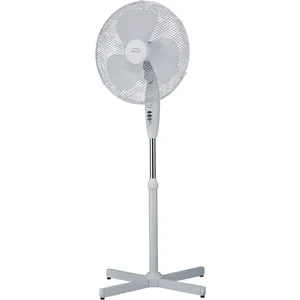 Comparateur de prix : DOMAC Ventilateur sur pied Domair FL40RM 45W 3 vitesses D40cm Télécommande Blanc