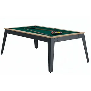 Billard Steel Chene Sable Pieds Gris Drap Vert René Pierre pas cher