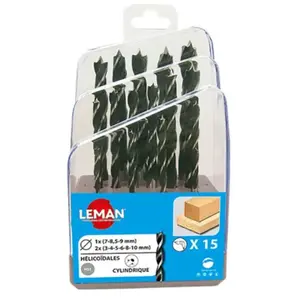 Leman - Coffret 15 forets bois hss pas cher