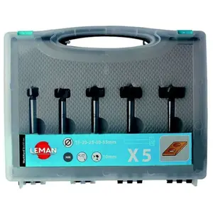 Comparateur de prix : LEMAN Coffret de 5 mèches à façonner à fond plat PRS.00100.7 - - 100.700.05