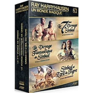 Comparateur de prix : Sidonis Coffret Ray Harryhausen Le 7ème Voyage de Sinbad et Sinbad et l'oeil du tigre DVD