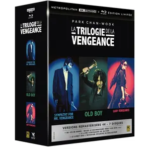 Comparateur de prix : Coffret La Trilogie Park Chan-Wook Édition HK Limitée Blu-ray 4K Ultra...
